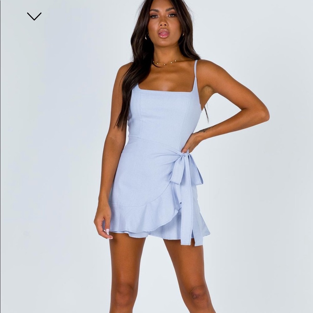 Princess Polly Mini Dress Baby Blue